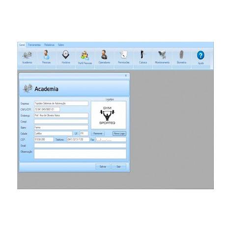 Controle de Academia